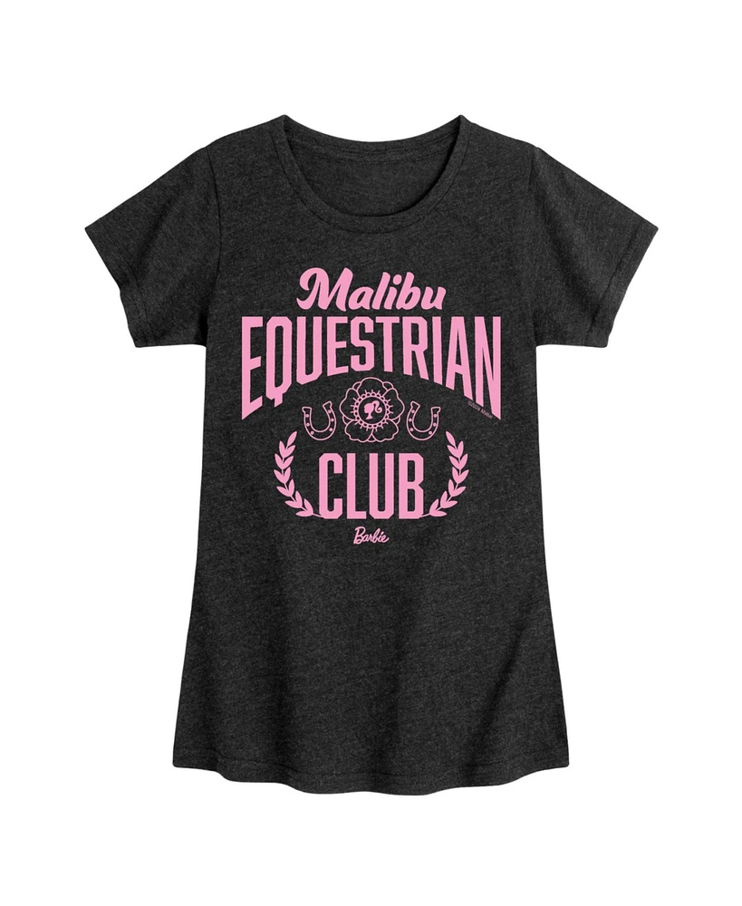 Barbie Big Girls Malibu Equestrian Club Graphic Short Sleeve T-Shirt