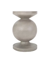 Modern Concrete Side Table: No Assembly Required, Lightweight & Durable