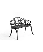 Cast aluminium bench