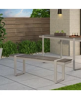 Modern Aluminum Outdoor Bench: Style and Comfort for Your Patio