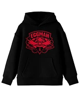 Sonic the Hedgehog Boys Modern Dr. Eggman Long Sleeve Youth Black Hooded