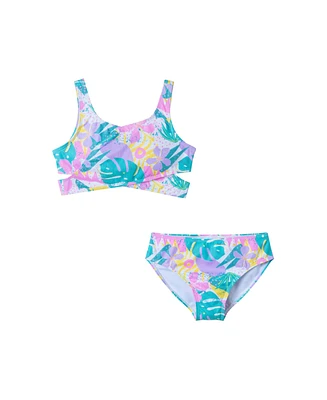 Toddler/Child Girls Tropical Print Bikini