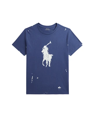 Polo Ralph Lauren Big Boys Pony Paint-Splatter-Print T-Shirt