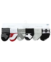 Little Treasure Baby Cotton Rich Terry Socks 24-Pack, Tuxedo, 0-6 Months