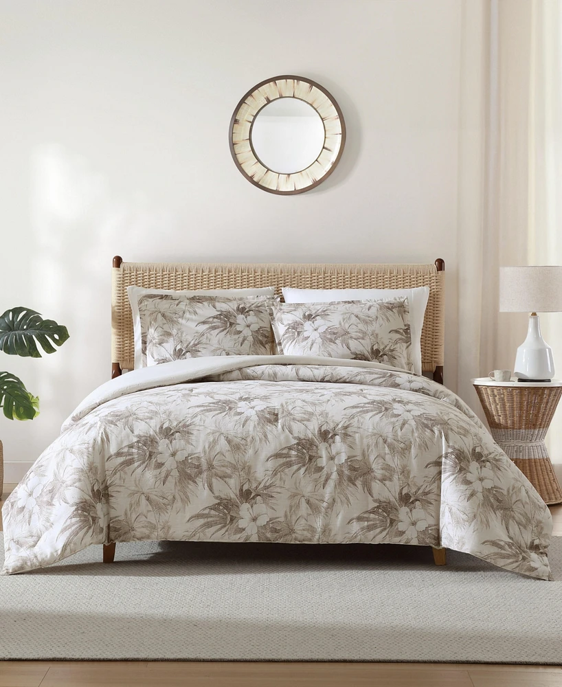 Tommy Bahama Beachway Blooms Reversible 3-Pc. Comforter Set, King