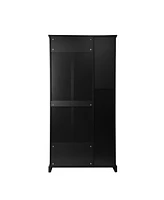 Modern Coat Rack and Bench Storage Cabinet Hall Tree Entryway Cabinet with Flip Board Bench Closet Storage Organizers, Black