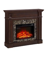 Only Mantel (Not Included 23" Fireplace)--Cherry, 45.6"W11.8"D40"H