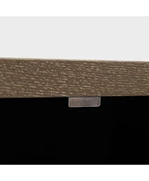 Retro Sideboard with Adjustable Shelves and Metal Accents (Espresso)