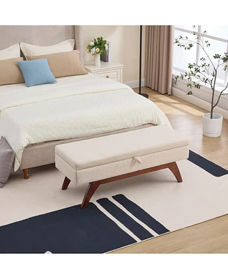 Teddy wool fabric, solid wood feet for solid weighing