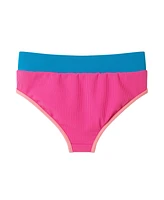 Toddler/Child Girls Ribbed Colorblock Two-Piece Swimsuit