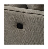 Living Space Sofa 2 Seater ,Loveseat With Waterproof Fabric Cream , Usb Charge