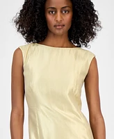 Anne Klein Women's Boat-Neck Sleeveless Sheath Dress