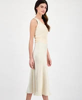 Anne Klein Women's Flared Pull-On Midi Skirt