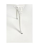 Cast aluminium bench