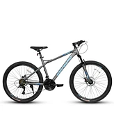 26" Mountain Bike, 21-Speed, High-Carbon Steel Frame, Disc Brakes