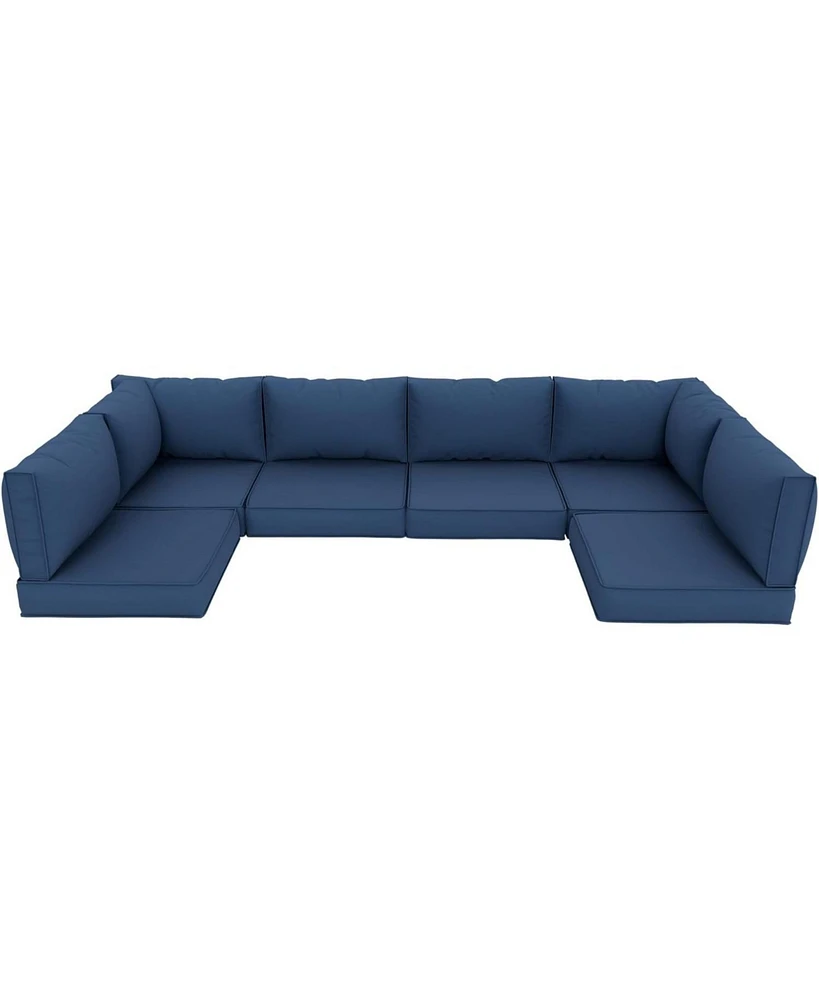 Navy Outdoor Cushions for Deep Seat Patio Furniture