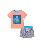 Toddler/Child Boys Dino Graphic Rashguard Set