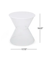 Stylish Mesh Breeze Side Table: Perfect Summer Companion for Relaxation