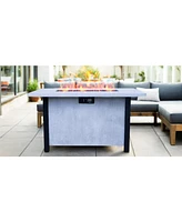 44" Outdoor Patio Propane Gas Fire Pit Table, 50,000 Btu