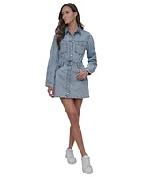 Dkny Jeans Women's Button-Down Long-Sleeve Denim Dress - Kyp