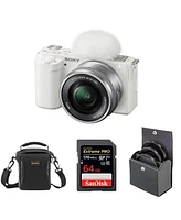 Sony Sony Zv-E10 Aps-c Mirrorless Interchangeable Lens Vlogging Camera with 16-50mm Lens, White