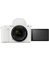 Sony Sony Zv-E1 Full Frame Mirrorless Vlog Camera with Fe 28-60mm Lens, White