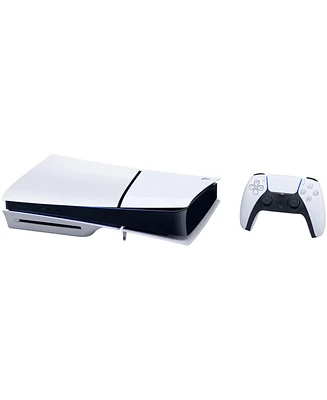 Sony Playstation 5 Slim Disc Bundle with White Pulse Headset, Extra Nova Pink Controller, Fps Grip Kit, Dual Charge Dock and MightySkins Decal Voucher