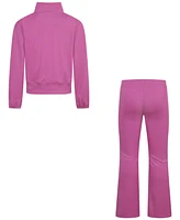 Nike Little Girls 2-Piece Ribbed Quarter-Zip Top and Leggings Set