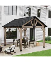 10 x 12 ft. Wood Gazebo Cedar Framed Wooden Gazebo