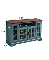 Buffet Table Sideboard with 4 Doors