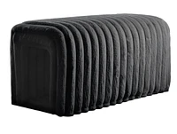 Ottoman Storage Bench Pet Supplies Corduroy Bench Cat's nest to hide For the Living Room, Entryway and Bedroom,Black