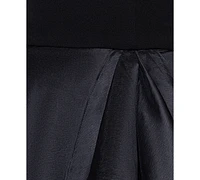 Betsy & Adam Women's Ruffled Strapless Ball Gown