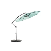 Best Choice Products 10ft Offset Hanging Patio Umbrella w/Easy Tilt, Polyester Shade, 8 Ribs for Backyard