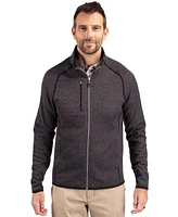 Cutter & Buck Mainsail Sweater-Knit Mens Tall Full Zip Jacket