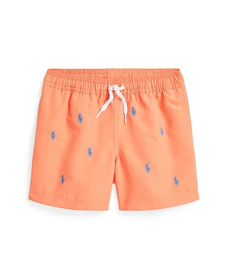 Polo Ralph Lauren Toddler and Little Boys Traveler Pony Swim Trunk