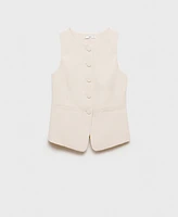 Mango Women's Buttoned Suit Waistcoat