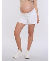 Motherhood Maternity Under the Belly Cut Off Denim Short