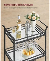 Bar Cart Home Bar Serving Cart for Stylish Entertaining and Storage