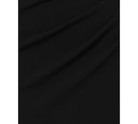 Xscape Women's Ruched Off-The-Shoulder Long Dress