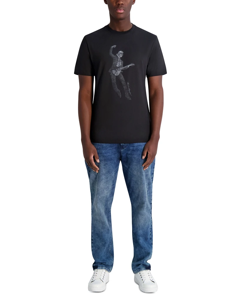 Karl Lagerfeld Paris Men's Guitar Graphic T-Shirt