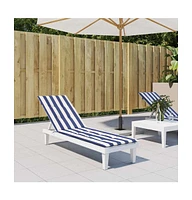 Deck Chair Cushion Blue&White Stripe Oxford Fabric