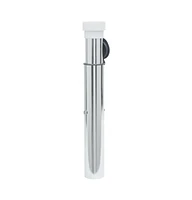 In-Ground Parasol Base for 1.6"-2" Pole Silver Aluminum