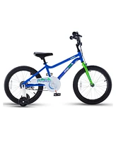 RoyalBaby Chipmunk 14" Toddler Kids Bike with Training Wheels & Bell, Blue