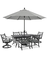 Wythburn Outdoor Dining 7pc Set (72x38" Table & 6 Scroll Chairs)
