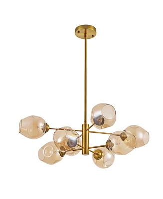 Dainolite 8" Metal Abii 8 Light Chandelier