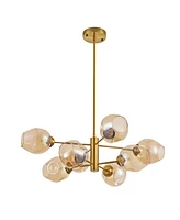 Dainolite 8" Metal Abii 8 Light Chandelier