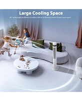 Kismile 43 inch Tower Fan Portable Electric Oscillating Fan Quiet Remote Control Bladeless Floor Fan 3-Speed Wind Mode 12H Timer Bedroom Office
