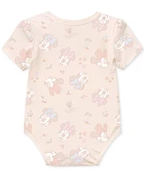 Disney Baby Girls Minnie Mouse Short-Sleeve Bodysuits, Set of 3