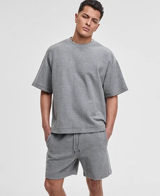 Mode of One Men's Oversized-Fit Textured Sweatshirt