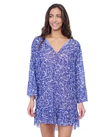 Tulip Mesh Tunic with Flounce Coverup